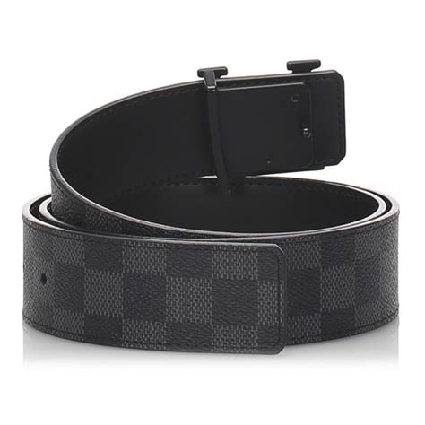 louis vuitton belt damier black.